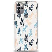 General Mobile GM 21 Pro Kılıf HD Baskılı Kılıf - Tavşan Kulağı + Tam Ekran Koruyucu