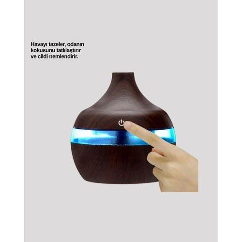 Aromaterapi Uyumlu 300 Ml Led Işıklı Oda Kokusu Difüzörü