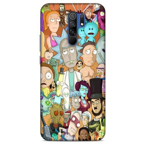 Xiaomi Redmi 9 Uyumlu Kılıf Rick And Morty (35) Fit Design Kılıf Cop Rick