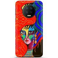 Lopard İnfinix Note 7 Uyumlu Kılıf Sürreal Yüzler ♀ (10) Full Koruma Kılıfı Desenli