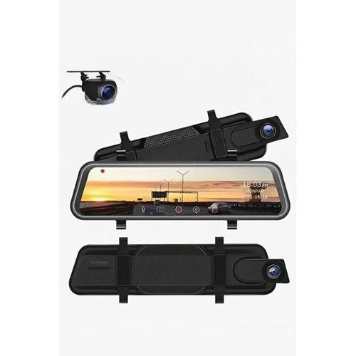 4k Ips Ekran Tam Dokunmatik 9.66” Dikiz Ayna Araç Içi Kamera (4k Ön 1080p Arka) | Carplay