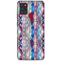 Samsung Galaxy A21s Kılıf Baskılı Özel Seri Taşlı (31) TPU Kılıf