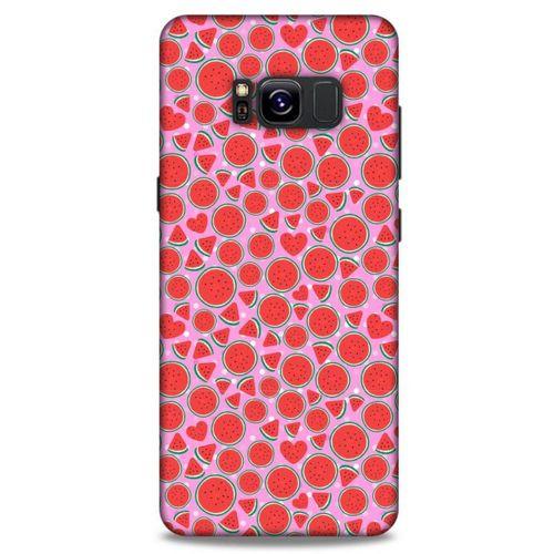 Samsung Galaxy S8 Uyumlu Kılıf Pembe Delisi (30) Silicone Case Karpuz