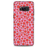 Samsung Galaxy S8 Uyumlu Kılıf Pembe Delisi (30) Silicone Case Karpuz