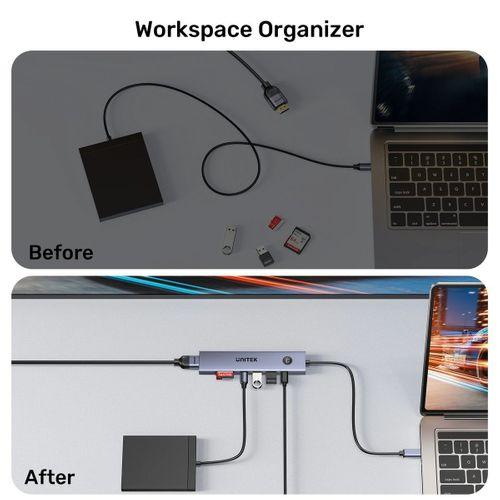 UNITEK UHUB S7 PRO 7-IN-1 5GBPS USB-C HUB (H1124AGY01)