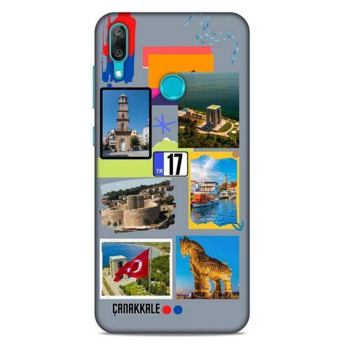 Lopard Huawei Y7 2019 Uyumlu Kılıf Şehirli ※ (17) Çanakkale Tasarım Kılıf