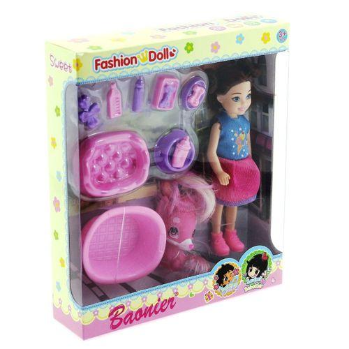 Baonier Kız Bebek Evcil Hayvan Seti