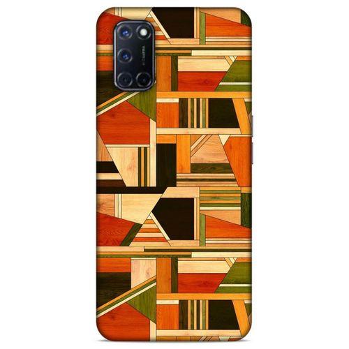 Lopard Oppo A52 Uyumlu Kılıf Wood'X (45) Liquid Air Kılıf Baskılı