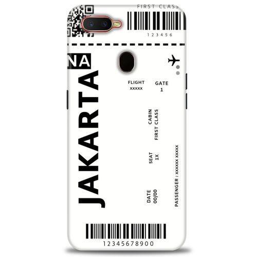 Oppo AX7 Kılıf HD Baskılı Kılıf - Jakarta + Tam Ekran Koruyucu