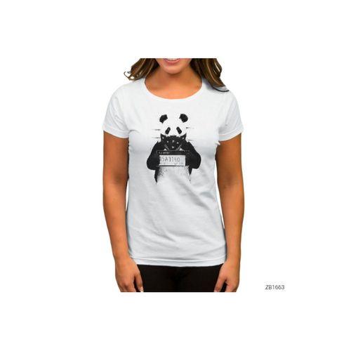 Panda Bad Beyaz Kadın Tişört