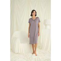 Yakası Dantelli Kısa Kollu Gecelik