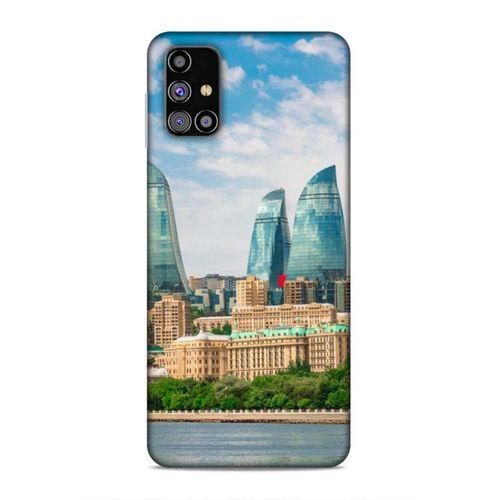 Samsung Galaxy M31s Uyumlu Kılıf Azarbaijan (4) Koruma Kılıfı Alev Kuleleri