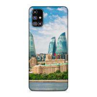Samsung Galaxy M31s Uyumlu Kılıf Azarbaijan (4) Koruma Kılıfı Alev Kuleleri