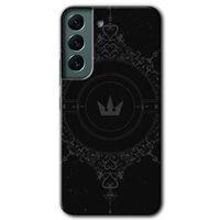 Potkal Hediye Fabrikası Samsung Galaxy S22 Kılıf HD Desen Baskılı Arka Kapak - Siyah Mandala 1