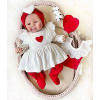 Kalp Baskılı Kutulu 5 Parça Hastane Çıkışı Seti %100 Pamuk