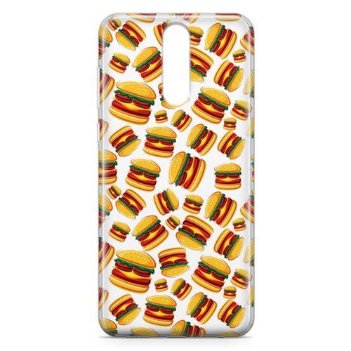 Huawei Nova 2i Kılıf Hamburger Arka Kapak Koruma Desenli Full Koruyucu