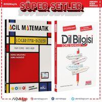 Acil Yayınları TYT Logaritma Diziler ve AKM Dil Bilgisi Soru Bankası Seti 2 Kitap