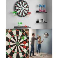 Şık Tasarımlı 15 İnç Dart Tahtası Metal Uçlu 4 Ok Seti