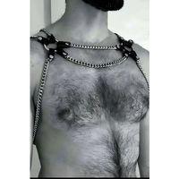 Zincirli Erkek  Fantezi Giyim, Seksi Erkek  Deri Fantezi Giyim - Brfm100