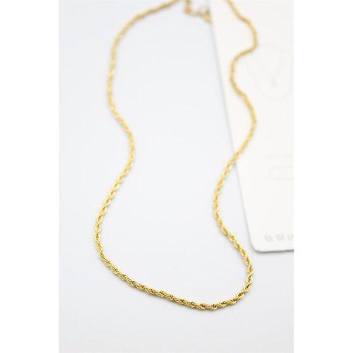 Burgu Zincir Kolye 60cm-3mm - Altın