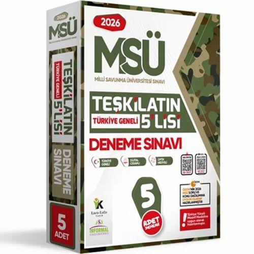 2026 MSÜ ÖSYM Çıkmış Soru 9lu Tıpkı Basım ve Teşkilatın 5lisi Özgün Deneme 2li Set Türkiye Geneli