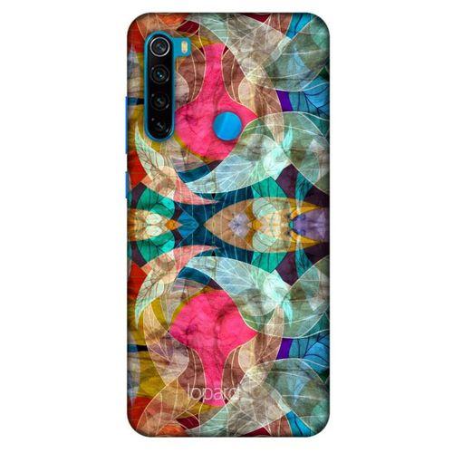 Xiaomi Redmi Note 8 Kılıf Pastel Renkler (10) Full Koruma Kılıfı Fuşya Yeşil