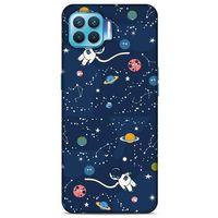Oppo Reno 4 Lite Uyumlu Kılıf Mavi Delisi (21) Koruyucu Kapak Uzay