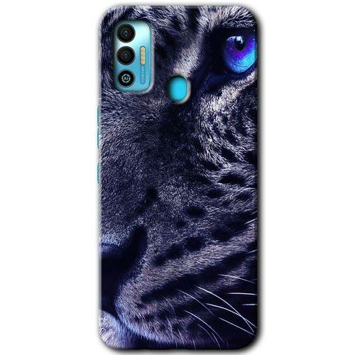 Tecno Spark 7T HD Baskılı Kılıf + 9D Tam Ekran Koruyucu - Kaplan