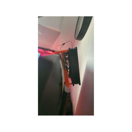 Raspberry Pi 4/5 Monitör Montajı 120 mm Fan (Bu ürün Sadece Plastik parçadır - Almadan Önce Soru Sorabilirsiniz)