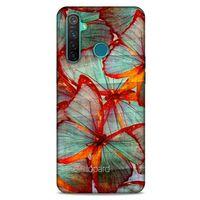Oppo Realme 5 Pro Kılıf Kelebek Etkisi (31) TPU Kılıf Kırmızı Yeşil