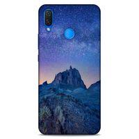 Lopard Huawei Psmart 2019 Uyumlu Kılıf Gece'S (40) Fit Silikon Kılıf Mavi Gece