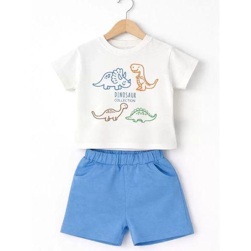 6/24 Ay Dino Baskılı Basic Bebek Takımı