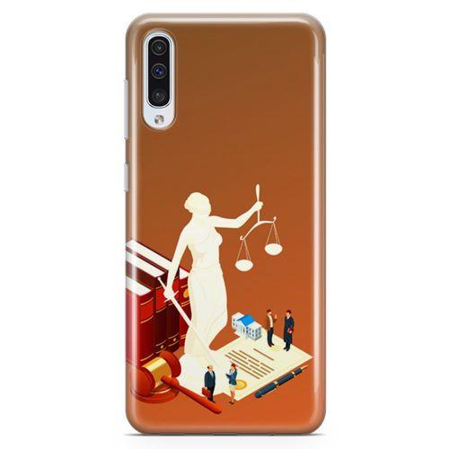 Samsung Galaxy A50 Kılıf Hakim Savcı Avukat Arka Kapak Koruma Desenli Full Koruyucu