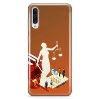 Samsung Galaxy A50 Kılıf Hakim Savcı Avukat Arka Kapak Koruma Desenli Full Koruyucu