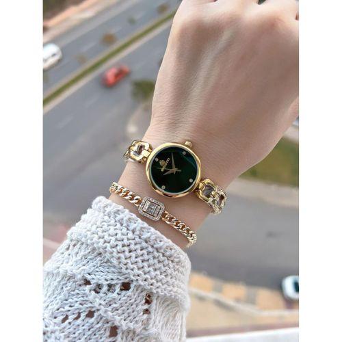 Bigotti Mini Vintage Kasa Çelik Kordon 2 Yıl Garantili 3 Atm Kadın Kol Saati+Bileklik YBG.10654.6