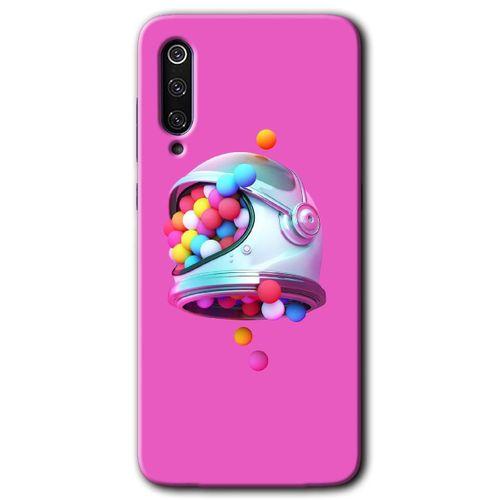 Xiaomi Mi 9 Kılıf HD Desen Baskılı Arka Kapak - Uzay Başlığı + Kırılmaz Cam