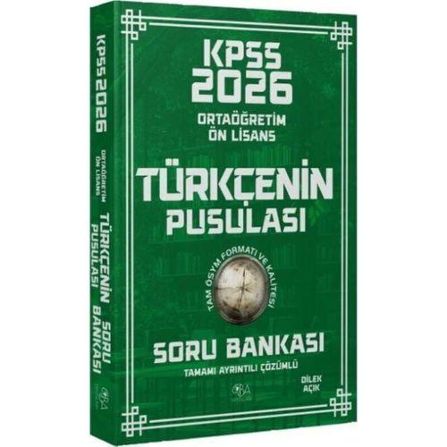 2026 KPSS Lise Ortaöğretim Ön Lisans Türkçenin Pusulası Soru Bankası CBA Yayınları