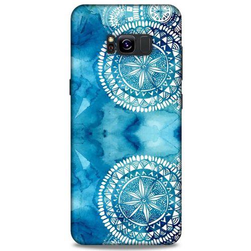 Samsung Galaxy S8 Plus Uyumlu Kılıf Mavi Delisi (45) Liquid Air Kılıf Suluboya Motif