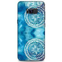 Samsung Galaxy S8 Plus Uyumlu Kılıf Mavi Delisi (45) Liquid Air Kılıf Suluboya Motif