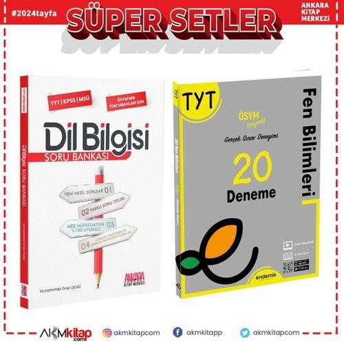 Endemik TYT Fen Bilimleri Deneme ve AKM Dil Bilgisi Soru Bankası Seti 2 Kitap