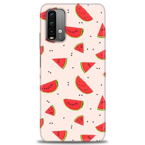 Xiaomi Redmi Note 9 4G Kılıf HD Baskılı Kılıf - Karpuz Dilimleri + Tam Ekran Koruyucu