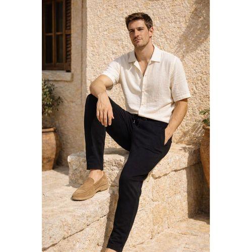 Herbert Nova Pike Kumaş Regular Fit Jogger Erkek Pantolon - Siyah