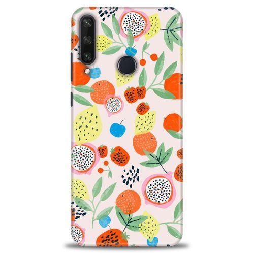 Huawei Y6P Kılıf HD Baskılı Kılıf - Ejder Meyvesi + Tam Ekran Koruyucu