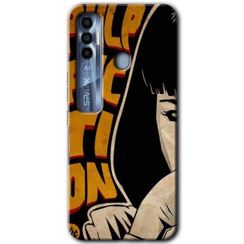 Tecno Spark 7 Pro HD Baskılı Kılıf + 9D Tam Ekran Koruyucu - Ucuz Roman