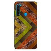 Xiaomi Redmi Note 8 Kılıf Patchwork (10) Full Koruma Kılıfı Yeşil Turuncu