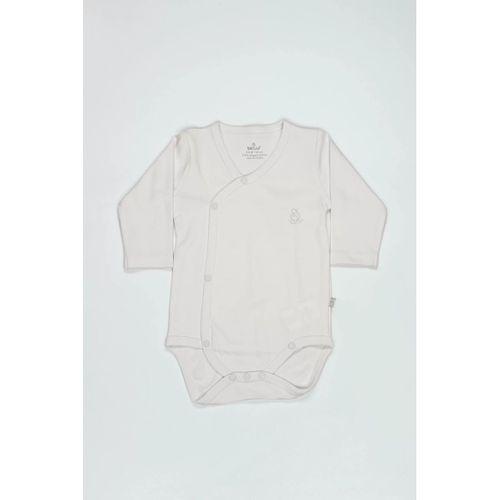 Bistyle Organik Natural Basic Style Kruvaze Uzun Kol Body Bs17102 Ekru