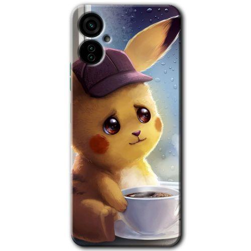 Tecno Camon 19 Neo Kılıf HD Desen Baskılı Arka Kapak - Üzgün Pikaçu