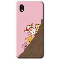 MRCİLETİSİM Samsung Galaxy A01 Core Kılıf Baskılı Kapak - Winnie the Pooh + 5D Tam Kaplayan Cam