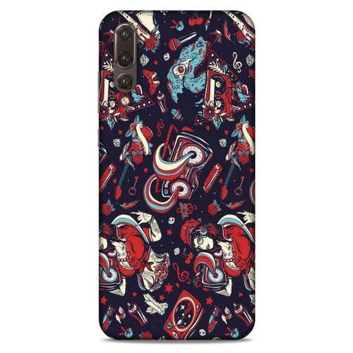 Retro (6) Desen Silikon Kılıf Renkli Huawei P20 Pro Kılıf