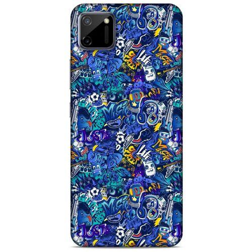 Graffitix (2) Desenli Silikon Kapak Oppo Realme C11 Kılıf